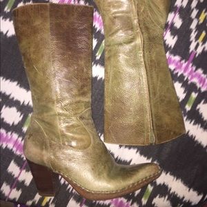 Frye Olive Green Cowgirl Boots
